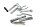 On-board tool kit, tool bag set Kawasaki ZR-7S ZR750F/H 01-04