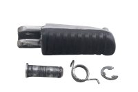 Front left footrest, footrest bracket, spring bolt set...