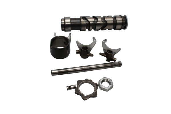 Shift drum, fork, shift linkage, gearbox, clutch Kawasaki ZR-7S ZR750F/H 01-04