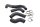 Coolant hose set clamps water hose Kawasaki ZR-7S ZR750F/H 01-04