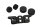 Fuel tank holder rubber buffer mounting set Kawasaki ZR-7S ZR750F/H 01-04