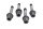 Set di bulloni per ruota posteriore, montaggio del cerchio BMW R 1150 GS R21 0415 99-04