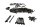 Screw set frame mounting bracket Kawasaki ZR-7S ZR750F/H 01-04
