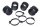 Intake manifold set, carburetor rubber, clamps Kawasaki ZR-7S ZR750F/H 01-04