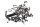 Screw set, trim, frame, retaining plate Kawasaki ZR-7S ZR750F/H 01-04