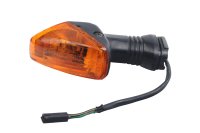 Front left turn signal, orange/black, indicator light...
