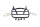 Rear top luggage rack, sturdy case holder Kawasaki ZR-7S ZR750F/H 01-04