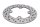 Rear brake disc, drilled; brake disc seal Kawasaki ZR-7S ZR750F/H 01-04