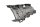 Rear cover, rear carrier, luggage rack, silver BMW R 1200 GS K25 0307 R12 04-07
