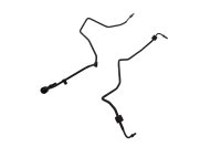 ABS brake line rear hydraulic line BMW R 1200 GS K25 0307 R12 04-07