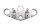 Upper fork bridge, steering head clamping block Kawasaki ZR-7S ZR750F/H 01-04