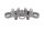 Upper fork bridge, steering head clamping block Kawasaki ZR-7S ZR750F/H 01-04