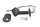 Clignotant avant gauche, triangulaire, noir, transparent Kawasaki ZRX 1100 ZRT10C 97-00