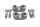 Lenkerklemmen Gabelbrücke oben Schraubenset BMW R 1150 R Rockster R28 0308 03-05