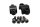 Stuurklem, stuurhouder, klembekkenset Kawasaki ZR-7S ZR750F/H 01-04
