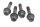 Bakhjulsbultar, fälgfäste BMW R 1150 R Rockster R28 0308 03-05