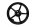 Achterwielvelg, 5-spaaks wiel, achtervelg, zwart KTM Duke 690 690DUKE/10 10-11