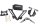 Ensemble support de plaque dimmatriculation, support universel, porte-plaque, couvercle Yamaha MT-07 700 A 26-26
