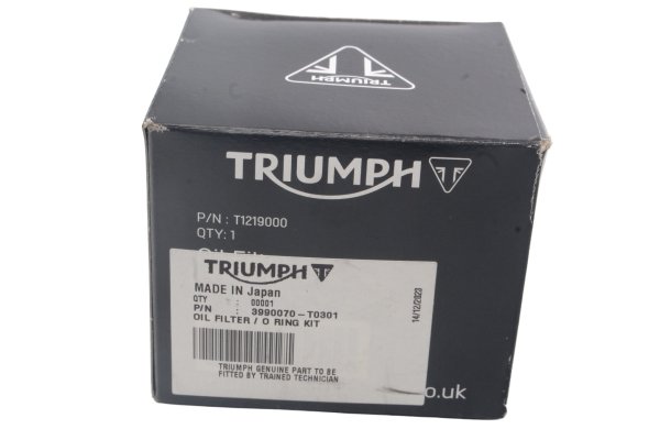 Filtre à huile, cartouche filtrante, joint torique Triumph Trident 750 T300/T300C 91-98