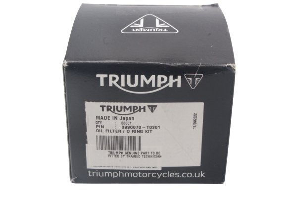 Kit de joints toriques pour filtre à huile, kit de filtration Triumph Trident 750 T300/T300C 91-98