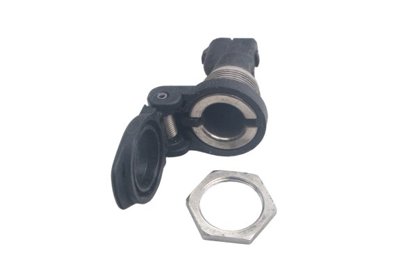 12V-aansluiting aan de achterkant, elektrische afdekking BMW R 1150 R Rockster R28 0308 03-05