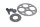 Tandwielset voor de aandrijfas van de oliepomp BMW R 1150 R Rockster R28 0308 03-05