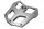 Bagagerek, kofferdrager, achterste bovenkap BMW K 1300 GT K44 0538 09-11