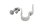 vis de fixation du support de roulement de bras oscillant Honda CBR 900 RR SC33 96-97