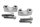 Stuurklemset, schroeven Kawasaki ZR 7S ZR750F H 01-04