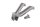 Repose-pieds arrière gauche, support passager Honda CBR 900 RR SC33 96-97
