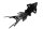 Support de plaque dimmatriculation, pare-éclaboussures, porte-bagages arrière, noir Honda CB 650 RA 26-26