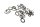 Etujarrulevyn kiinnityspulttisarja BMW R 1200 R R1ST K27 0378 07-10