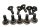 Etujarrulevyn kiinnityspulttisarja BMW R 1200 R R1ST K27 0378 07-10
