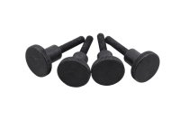 Trim panel knurled screw fastening quick release set...