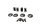 Tuulilasin kiinnityskumipuslat BMW R 1200 R R1ST K27 0378 07-10