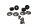 Tuulilasin kiinnityskumipuslat BMW R 1200 R R1ST K27 0378 07-10