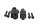 Lenkerklemmen Lenkerhalter Schelle mit Schrauben Kawasaki ZR-7S ZR750F/H 01-04