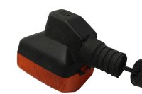 Intermitente izquierdo, color naranja, carcasa rectangular Honda XRV 750 Africa Twin RD04 90-92