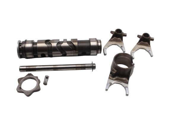 Shift drum, shift forks, shift wheel, gearbox shaft Kawasaki ZR-7S ZR750F/H 01-04