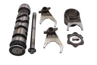 Shift drum, shift forks, shift wheel, gearbox shaft Kawasaki ZR-7S ZR750F/H 01-04