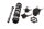 Shift drum, shift forks, shift wheel, gearbox shaft Kawasaki ZR-7S ZR750F/H 01-04