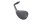 Left oval rearview mirror, black, threaded Ducati Monster 1000 S2R 08-08