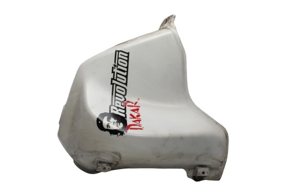 Pegatina blanca del depósito de combustible del Dakar Honda XRV 750 Africa Twin RD04 90-92