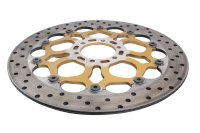 Disque de frein avant flottant et percé, 5,2 mm, support doré Ducati universell