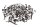 Schraubensatz Rahmenkleinteile Verkleidungssatz Kawasaki ZR-7S ZR750F/H 01-04