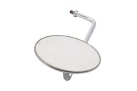 Round chrome rearview mirror, universal threaded mirror...