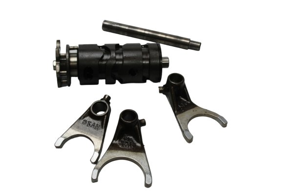 tambor selector, horquillas selectoras, caja de cambios Honda XRV 750 Africa Twin RD04 90-92