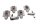 Kettingspanner, asspanner, achterbrugset BMW F 650 GS Dakar R13 0176 00-03