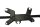 Lampenhouder van gewei, instrumentenhouder, voorframe Kawasaki ZX-7R ZX750N 96-99