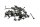 Motorbouten, schroevenset, cilinderkopbehuizing Kawasaki ZX-7R ZX750N 96-99